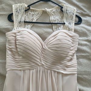 Pale pink brides maid dress!